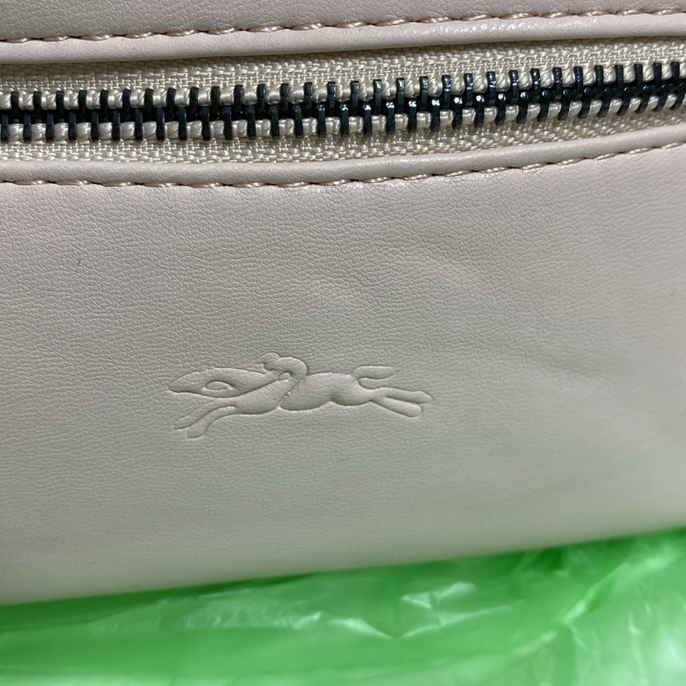 Light Pink Longchamp Le Piliage XS Vanity Case with Strap - Picture 2 of 9